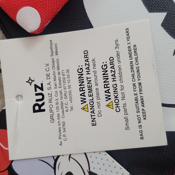 Mini Mouse Wristlet Phone Holder Mini Purse Red Black Ruz Grupo - Picture 8 of 8